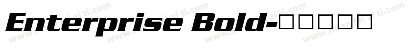 Enterprise Bold字体转换